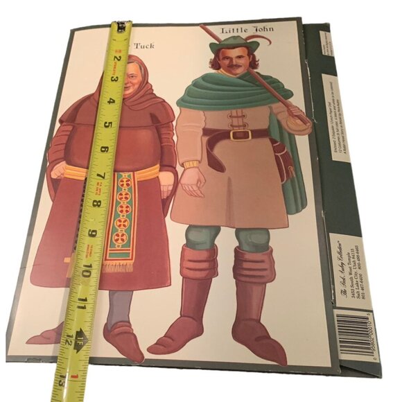 Vtg Rare PECK-GANDRE Paper Dolls ROBIN HOOD & MAID MARIAN Friar Tuck Little John - Picture 8 of 10